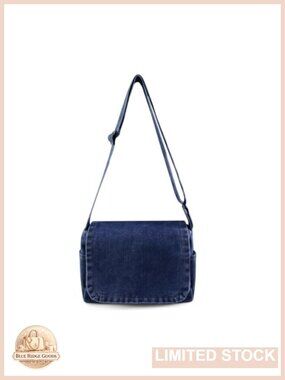 Small Denim Crossbody Bag Adjustable Strap Shoulder Purse